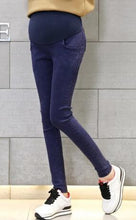 Load image into Gallery viewer, Maternity Jeans For Pregnant Women Pregnancy Winter Warm Jeans Pregnant Women Pants Nursing Trousers