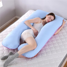 Load image into Gallery viewer, Sleeping Support Pillow For Pregnant Women Body PW12 100% Cotton Rabbit Print U Shape Maternity Pillows Pregnancy Side Sleepers