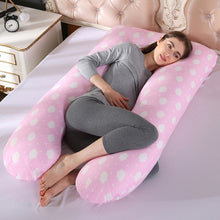 Load image into Gallery viewer, Sleeping Support Pillow For Pregnant Women Body PW12 100% Cotton Rabbit Print U Shape Maternity Pillows Pregnancy Side Sleepers