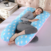 Load image into Gallery viewer, Sleeping Support Pillow For Pregnant Women Body PW12 100% Cotton Rabbit Print U Shape Maternity Pillows Pregnancy Side Sleepers