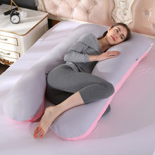 Load image into Gallery viewer, Sleeping Support Pillow For Pregnant Women Body PW12 100% Cotton Rabbit Print U Shape Maternity Pillows Pregnancy Side Sleepers