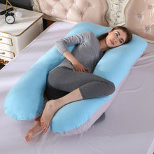 Load image into Gallery viewer, Sleeping Support Pillow For Pregnant Women Body PW12 100% Cotton Rabbit Print U Shape Maternity Pillows Pregnancy Side Sleepers