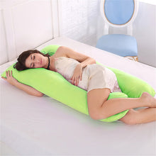 Load image into Gallery viewer, Pregnant Women Sleeping Support Pillow Cotton Pillowcase U Shape Maternity Pillows Pregnancy Side Sleeper Bedding Dropshipping