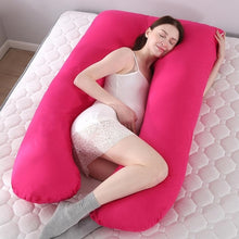 Load image into Gallery viewer, Pregnant Women Sleeping Support Pillow Cotton Pillowcase U Shape Maternity Pillows Pregnancy Side Sleeper Bedding Dropshipping