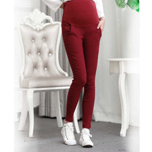Load image into Gallery viewer, Fashion pregnant women autumn and winter Korean pants trousers belly Slim was thin pencil feet pants