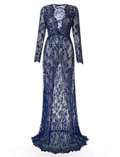 Load image into Gallery viewer, Fashion Maternity Photography Props Maxi Maternity Gown Lace Maternity Dress Fancy Shooting Photo Summer Pregnant Dress Plus