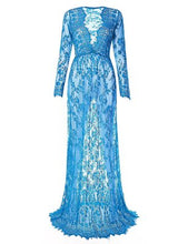 Load image into Gallery viewer, Fashion Maternity Photography Props Maxi Maternity Gown Lace Maternity Dress Fancy Shooting Photo Summer Pregnant Dress Plus