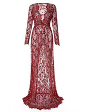 Load image into Gallery viewer, Fashion Maternity Photography Props Maxi Maternity Gown Lace Maternity Dress Fancy Shooting Photo Summer Pregnant Dress Plus