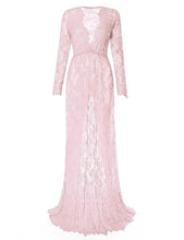 Load image into Gallery viewer, Fashion Maternity Photography Props Maxi Maternity Gown Lace Maternity Dress Fancy Shooting Photo Summer Pregnant Dress Plus