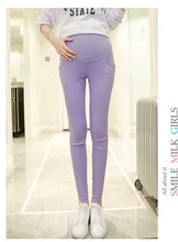 Load image into Gallery viewer, Fashion pregnant women autumn and winter Korean pants trousers belly Slim was thin pencil feet pants